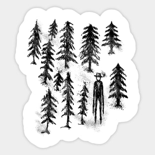 Shadowed Whispers: Slenderman's Forest Sticker